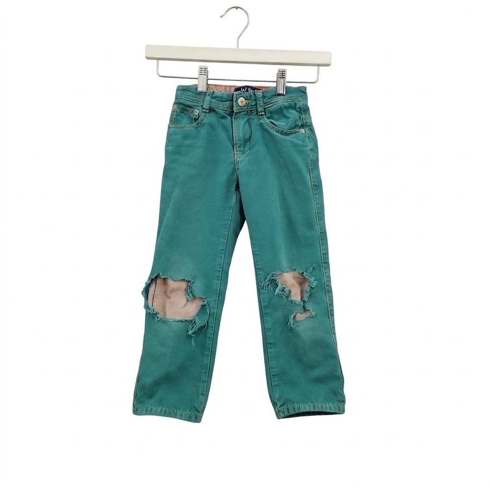 Mini Boden Kids Skater Grunge Lined Canvas Pants 5Y Distressed Rugged Bottoms